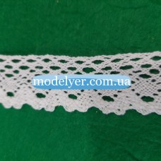 Кружево лен 2.8 см., (белый)